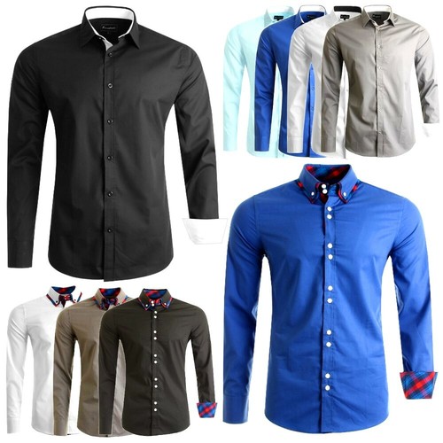 Premium herren slim fit hemd - herren,