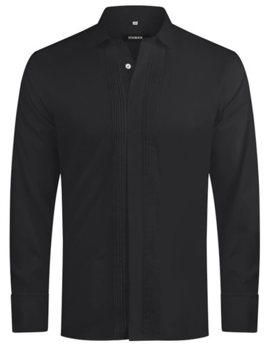 Huber smokinghemd schwarz mit - smokinghemd,